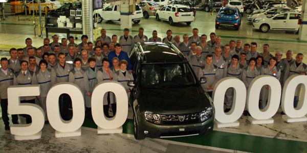 500000 unitati Dacia Duster produse la Dacia Mioveni