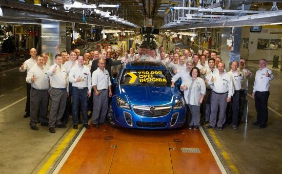 Opel Insignia cu numărul 750.000