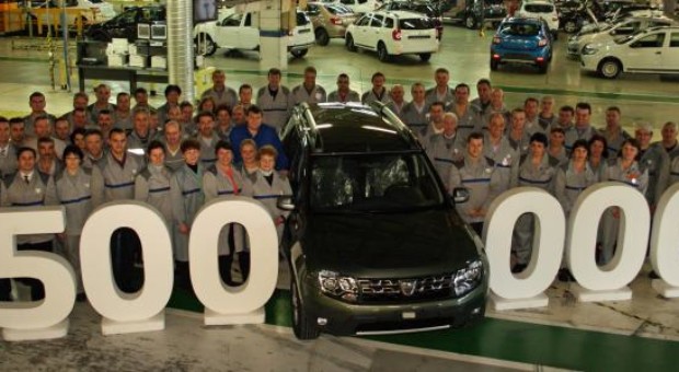 500000 unitati Dacia Duster produse la Dacia Mioveni