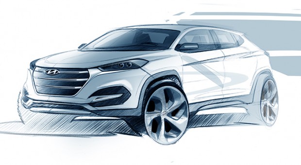 Hyundai dezvăluie primele schiţe ale noului model Tucson