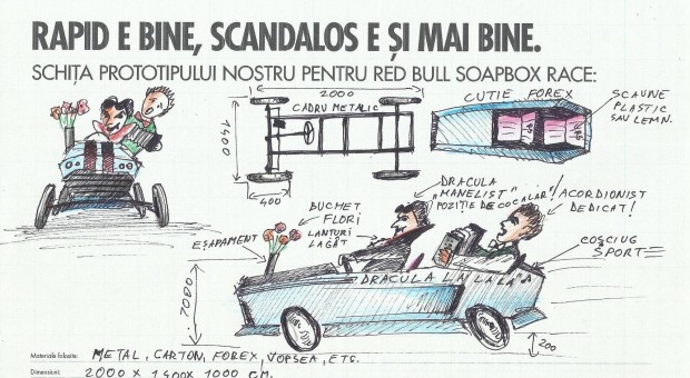 15 echipe din Bucuresti o vor lua la vale pe 3 septembrie, la Red Bull Soapbox